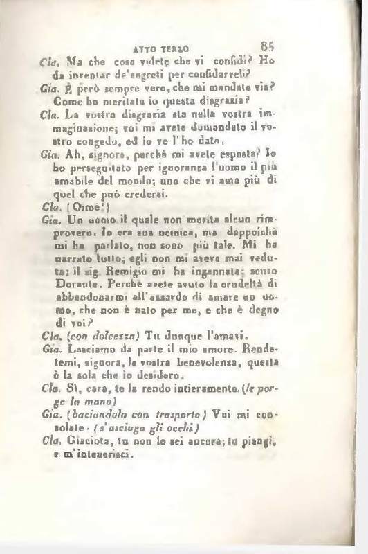 1829 : Le false confidenze [Salvatore Fabbrichesi, 1816]