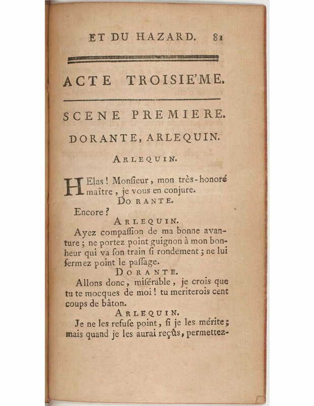 1730 : Le jeu de l’amour et du hasard