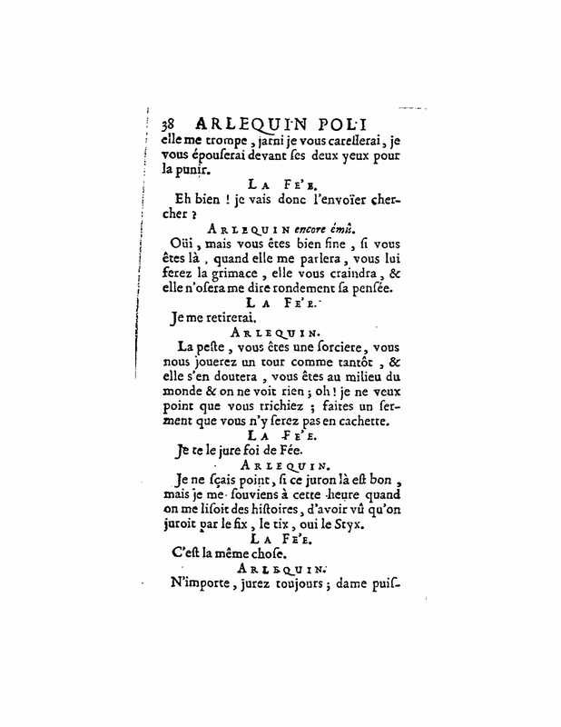 1723 : Arlequin poli par l’amour