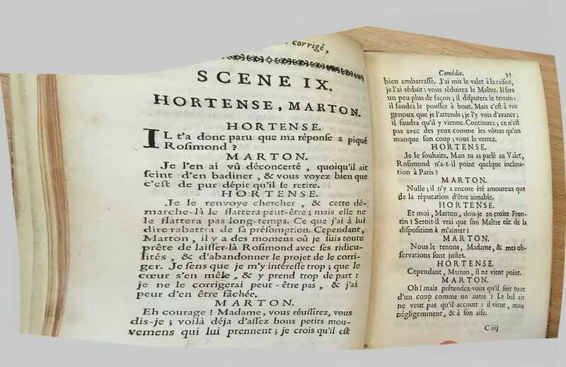 1739 : Le petit-maître corrigé