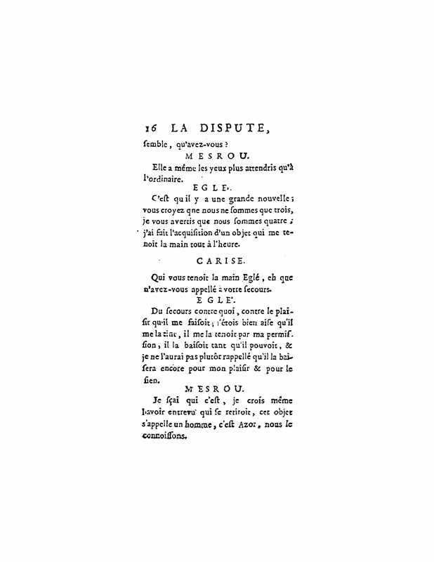 1747 : La dispute