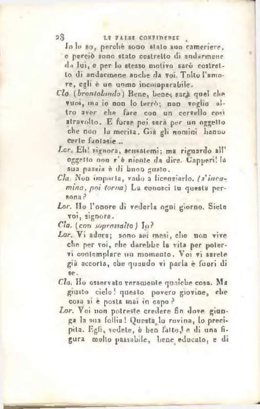 1829 : Le false confidenze [Salvatore Fabbrichesi, 1816]