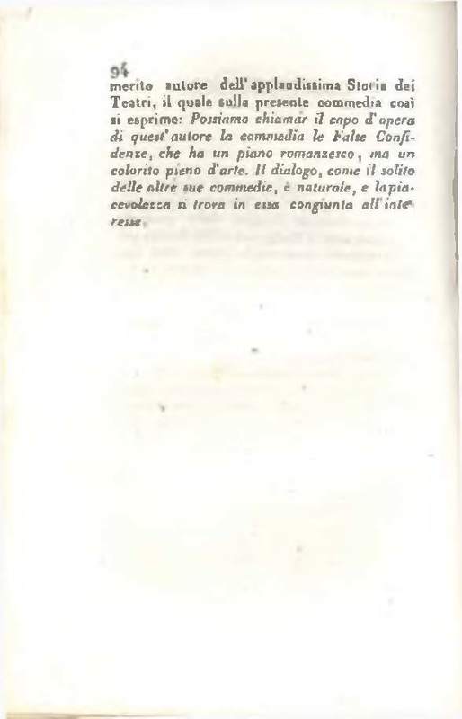 1829 : Le false confidenze [Salvatore Fabbrichesi, 1816]