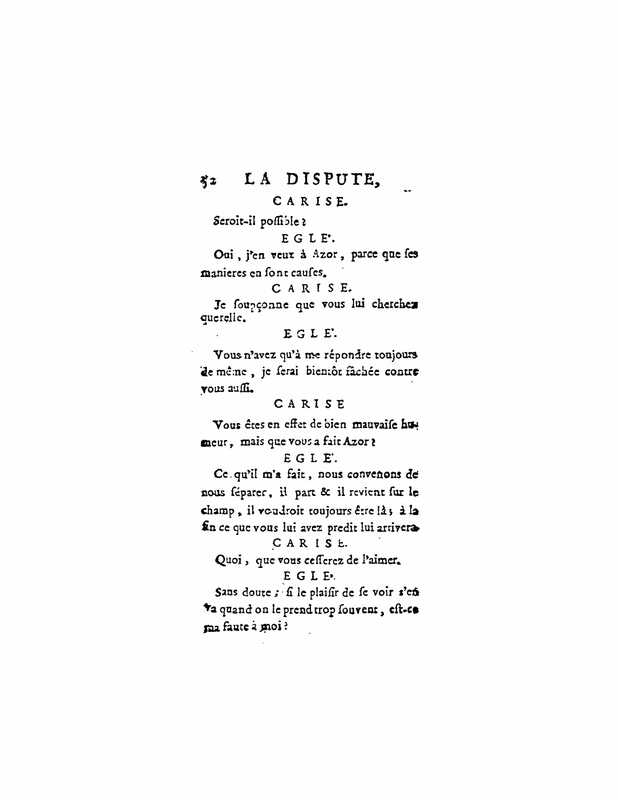 1747 : La dispute