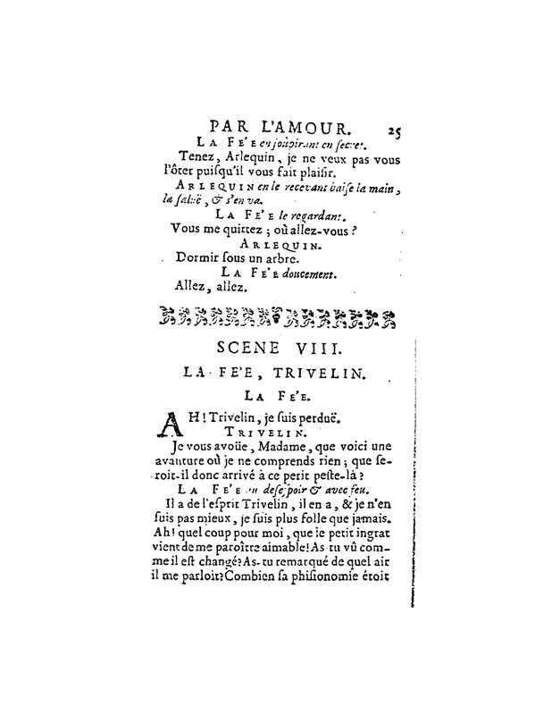 1723 : Arlequin poli par l’amour