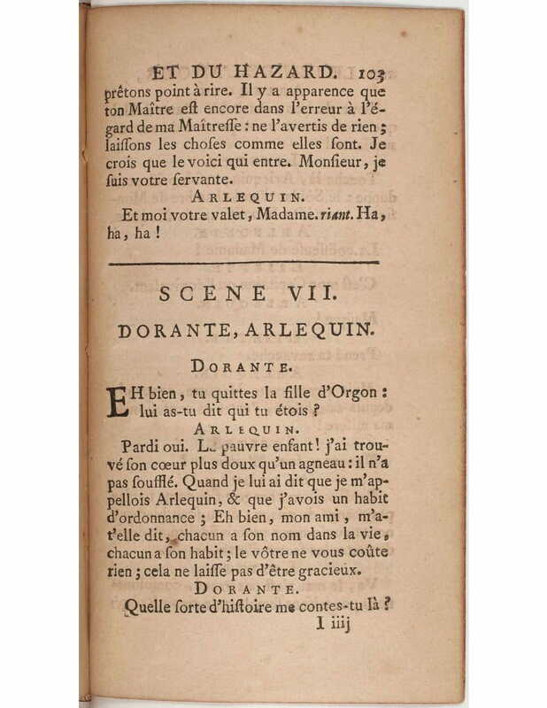 1730 : Le jeu de l’amour et du hasard