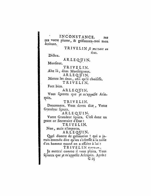 1724 : La double inconstance