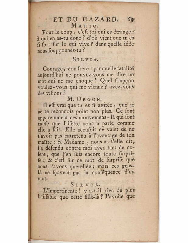 1730 : Le jeu de l’amour et du hasard