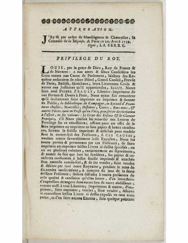 1739 : La méprise