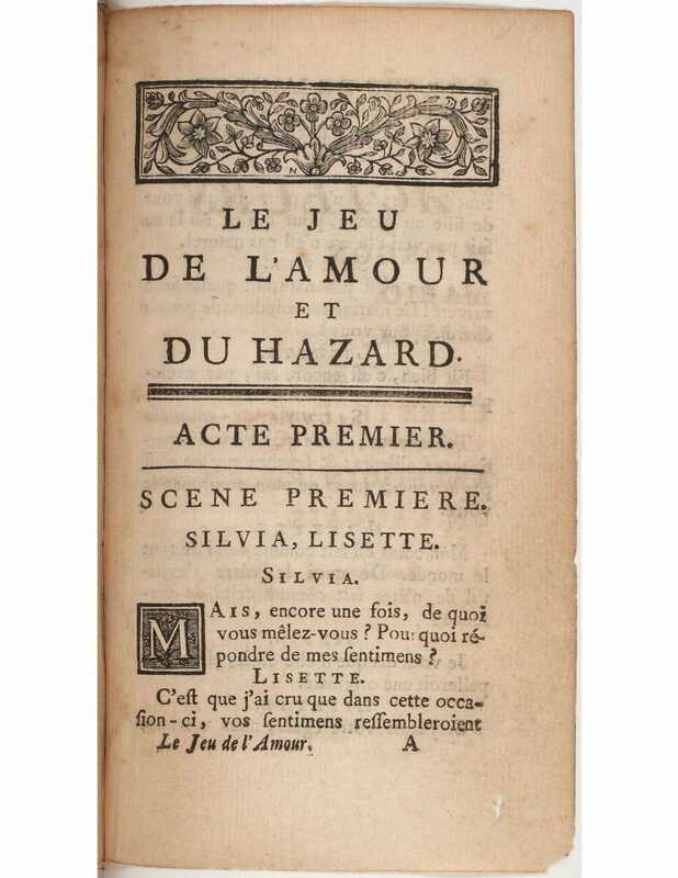 1730 : Le jeu de l’amour et du hasard