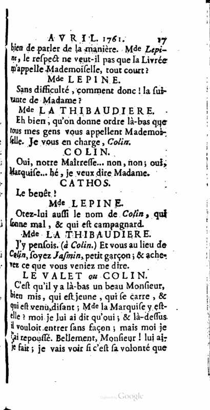 1761 : La provinciale