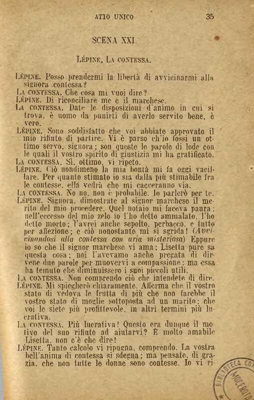1907 : Il legato (Felicina Sacchetti Parvis)
