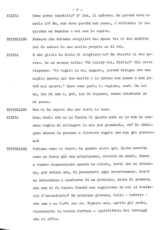 1978 : La doppia incostanza (Andrée Ruth Shammah) script