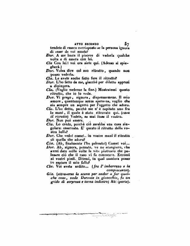 1833 : Le false confidenze