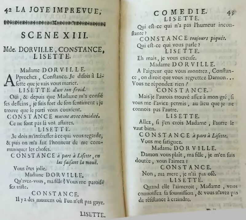 1738 : La joye imprévue