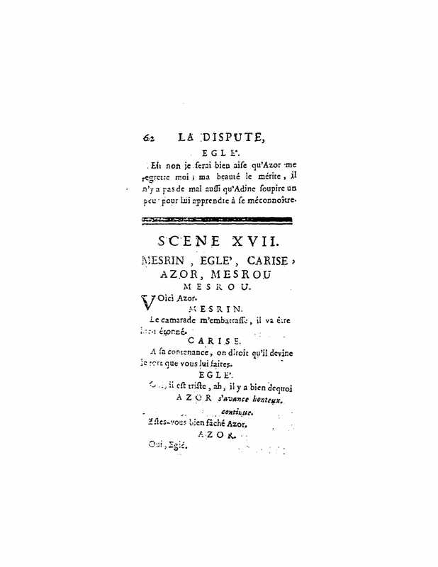 1747 : La dispute