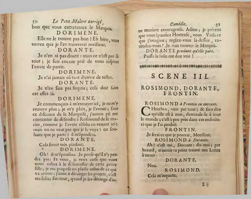 1739 : Le petit-maître corrigé