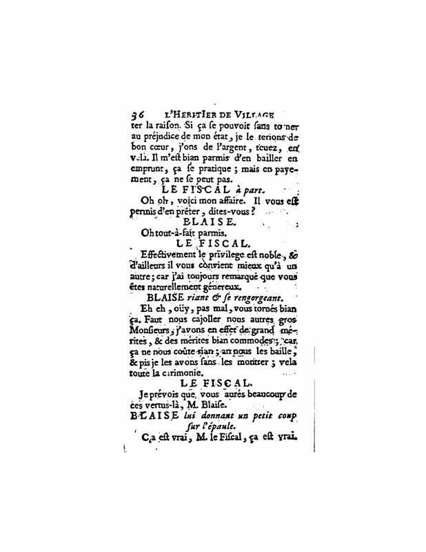 1729 : L’héritier de village
