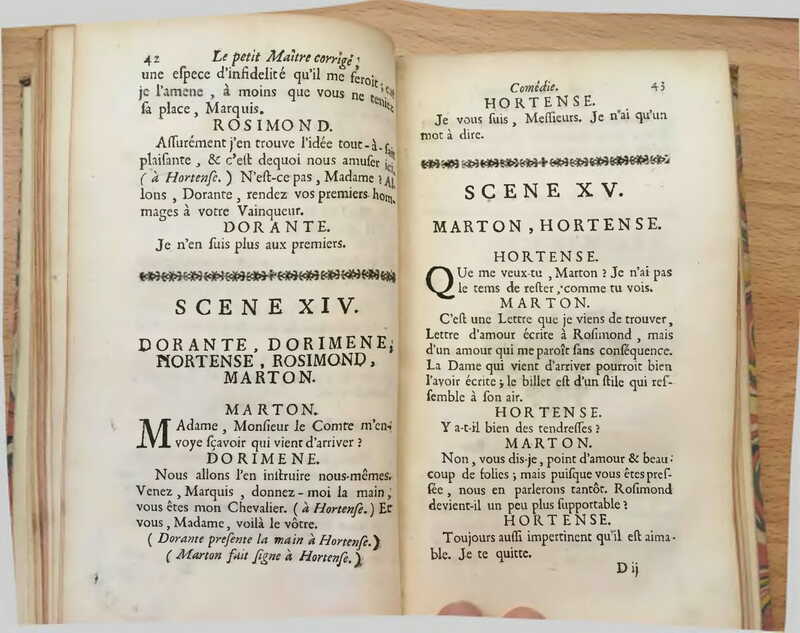 1739 : Le petit-maître corrigé