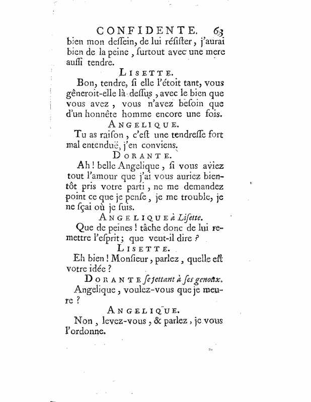 1735 : La mère confidente