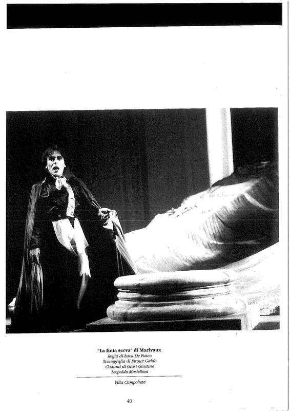 1991 : La finta serva, Programme