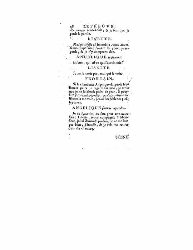 1740 : L’épreuve