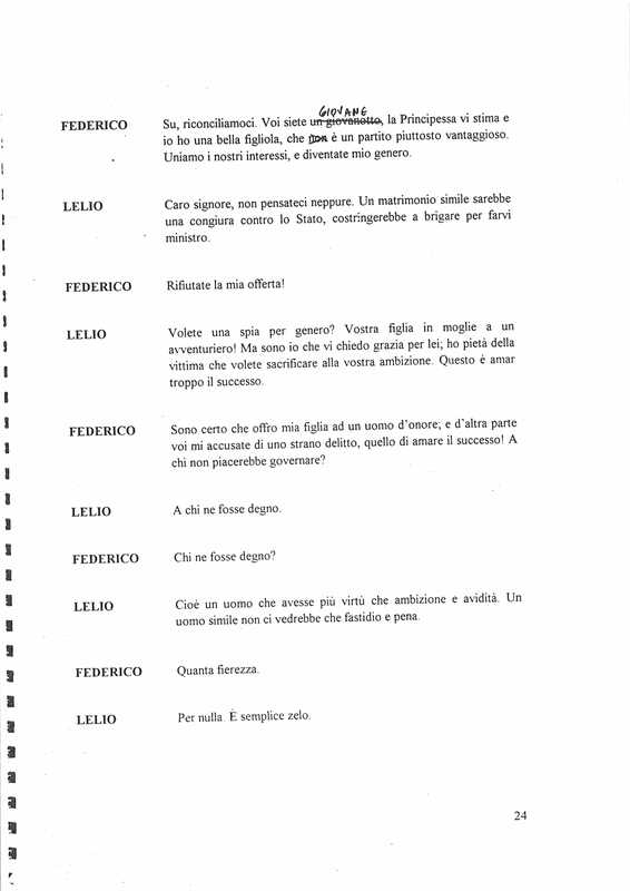 1997 : Il principe travestito (Cristina Pezzoli)