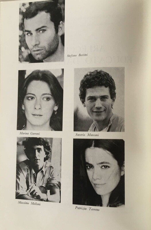 1979 : Arlecchino educato dall’amore (Giovanni Lombardo Radice) programme
