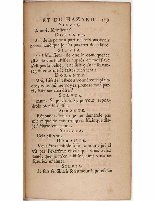 1730 : Le jeu de l’amour et du hasard