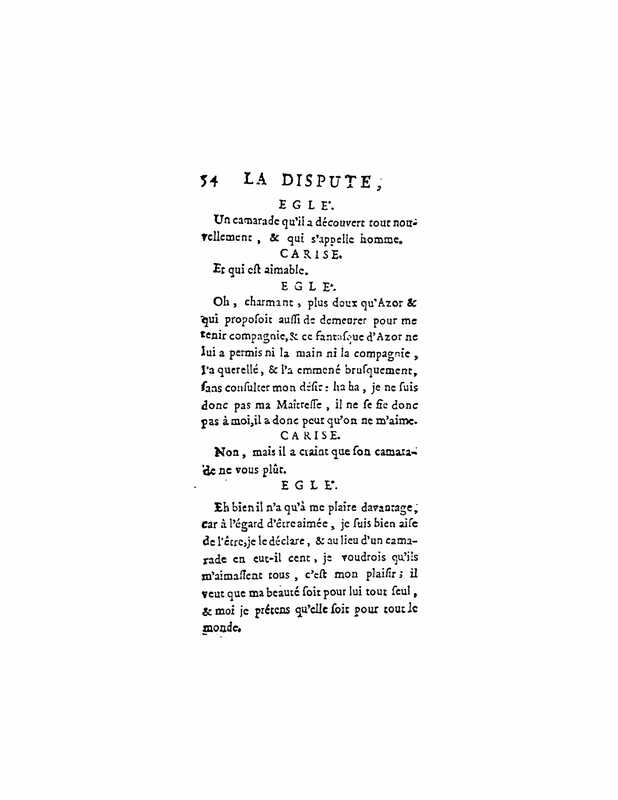 1747 : La dispute
