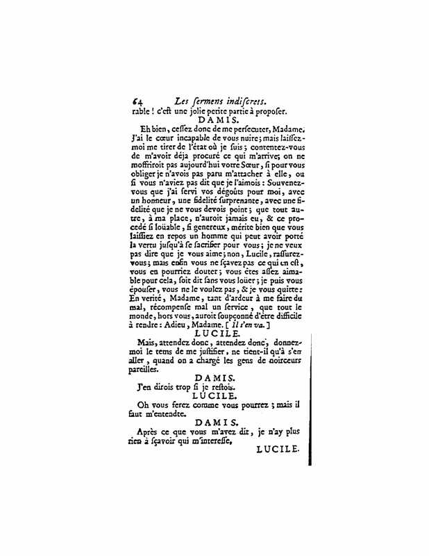 1732 : Les serments indiscrets