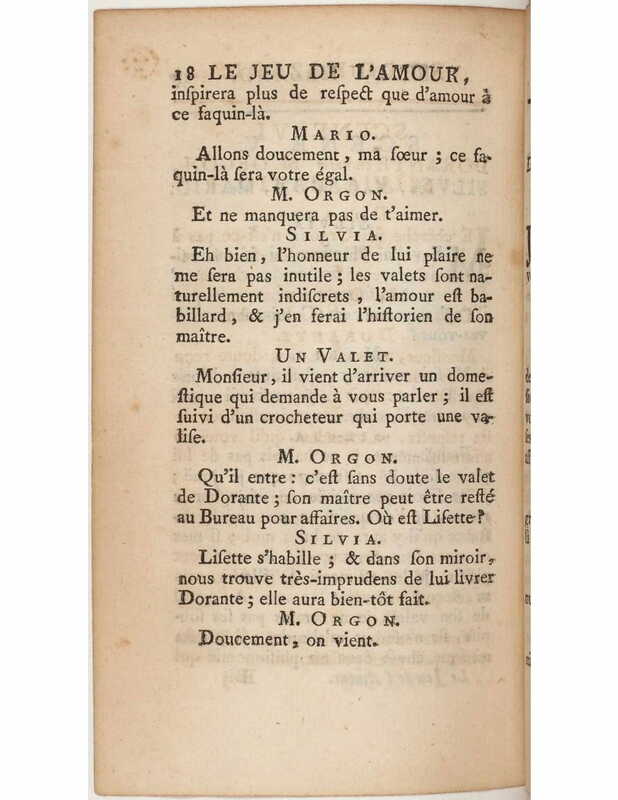 1730 : Le jeu de l’amour et du hasard