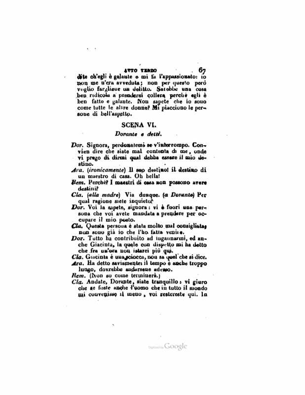 1833 : Le false confidenze
