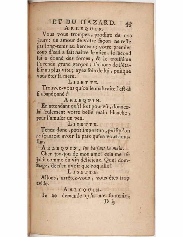1730 : Le jeu de l’amour et du hasard