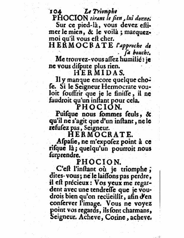 1732 : Le triomphe de l’amour