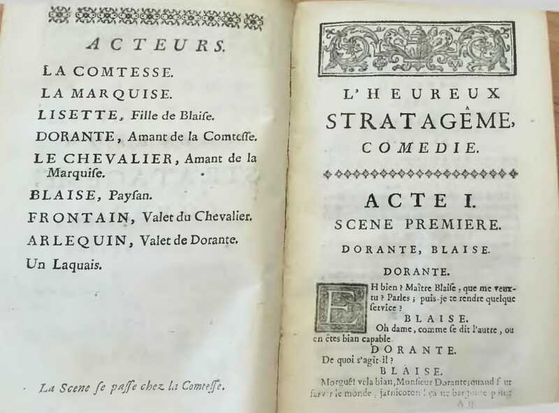 1733 : L’heureux stratagème