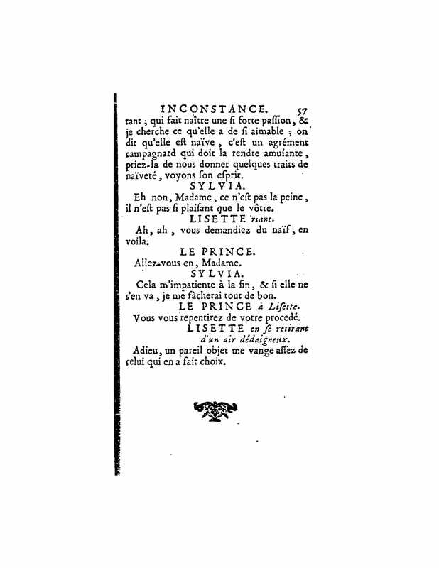 1724 : La double inconstance