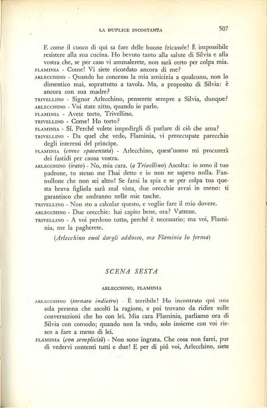 1959 : La duplice incostanza (Marcello Spaziani)