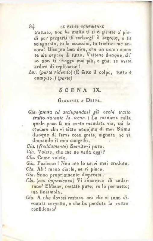 1829 : Le false confidenze [Salvatore Fabbrichesi, 1816]