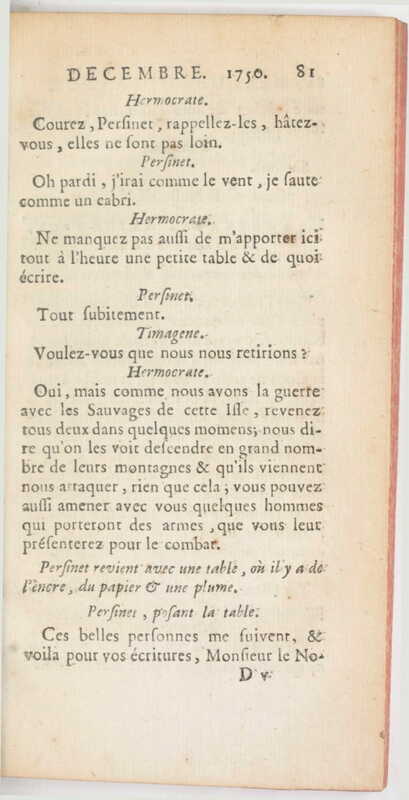 1750 : La colonie