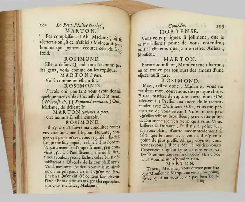 1739 : Le petit-maître corrigé