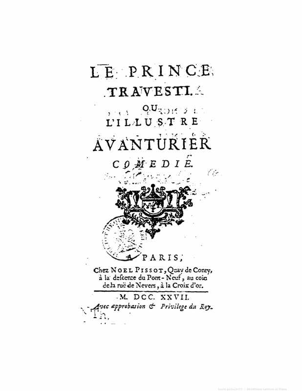 1727 : Le prince travesti