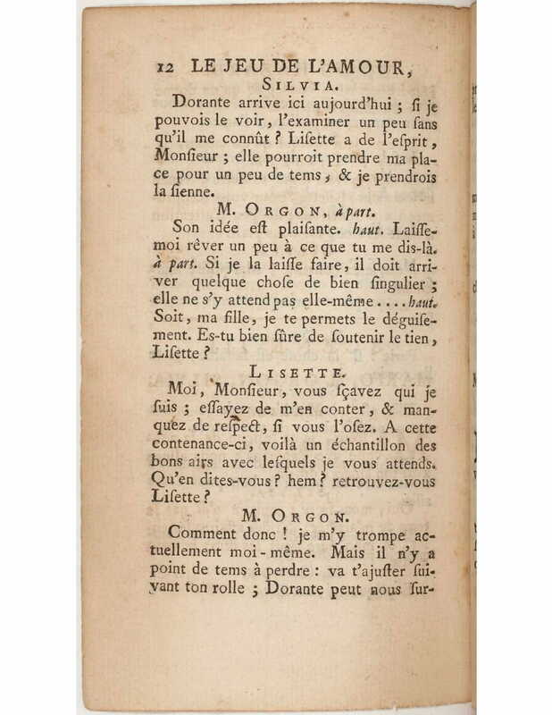 1730 : Le jeu de l’amour et du hasard