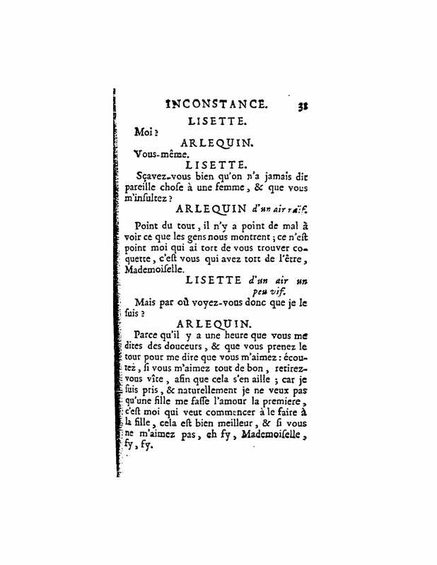 1724 : La double inconstance