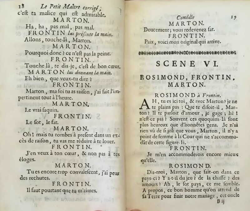 1739 : Le petit-maître corrigé