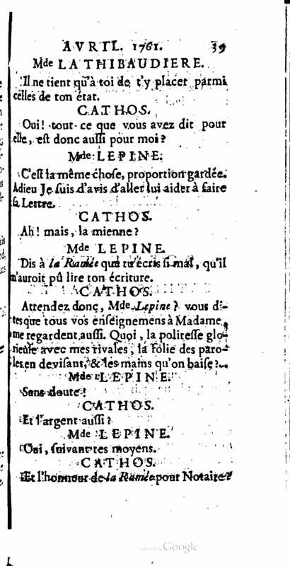 1761 : La provinciale