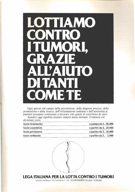 1985 : Il trionfo dell’amore, Programme