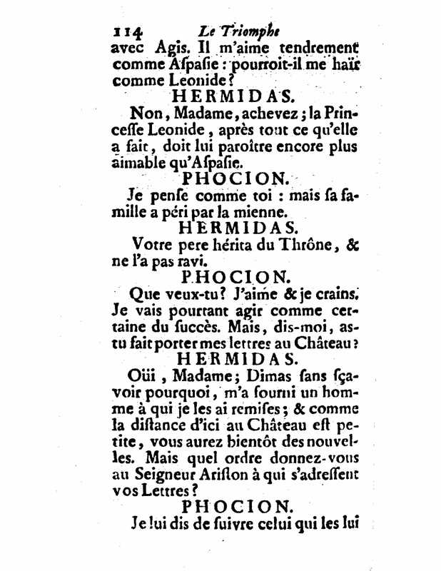 1732 : Le triomphe de l’amour