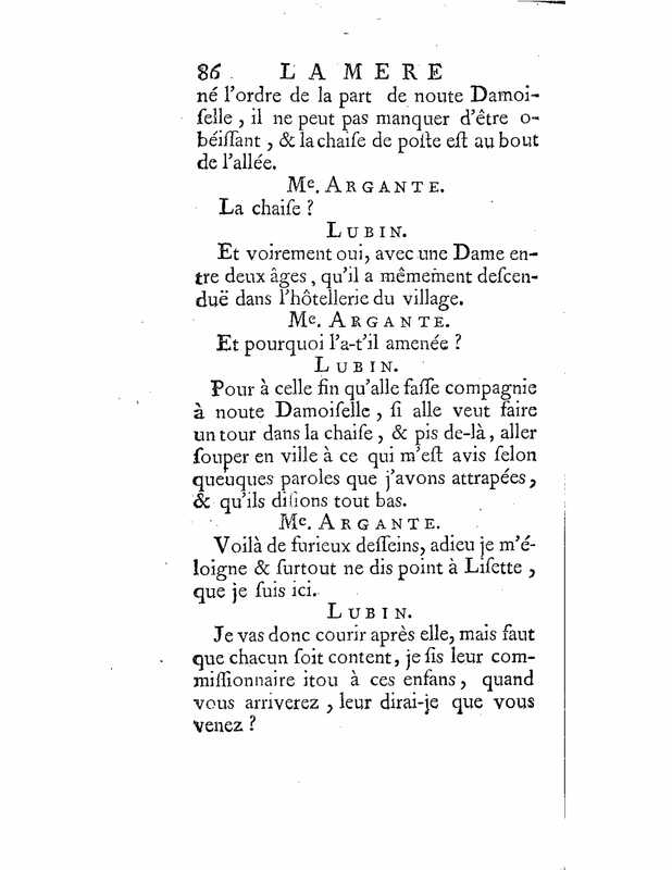 1735 : La mère confidente