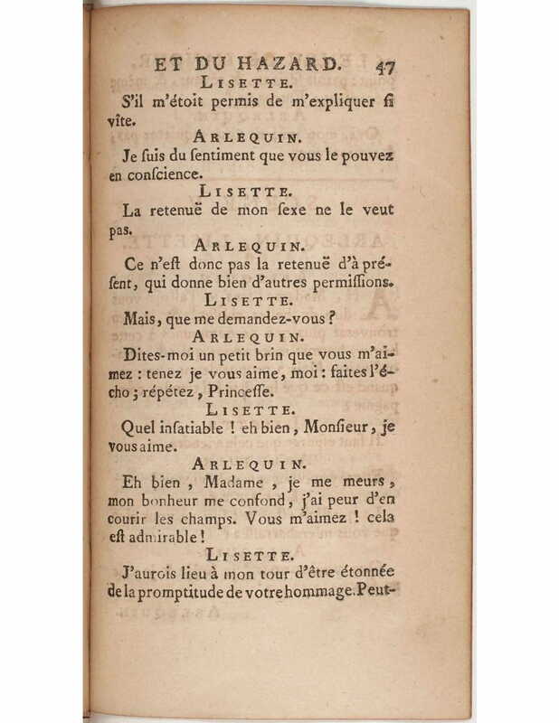 1730 : Le jeu de l’amour et du hasard